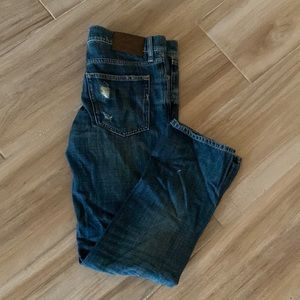 Express 31x30 Slim Dark Blue Jeans